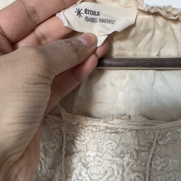 Designers original satin silk heavy thread embroidered mini frill dress - Picture 4 of 5